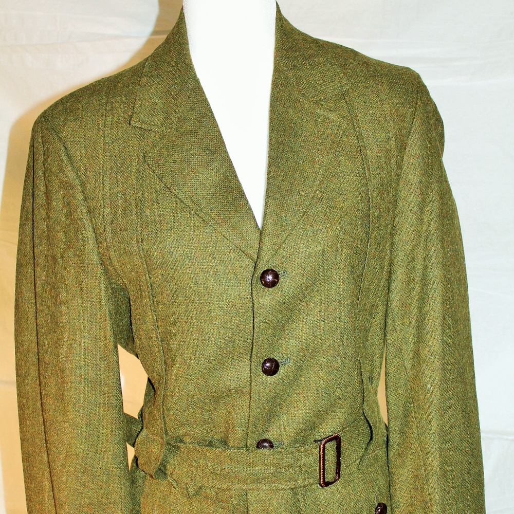 Vintage wool khaki blazer / jacket, size medium